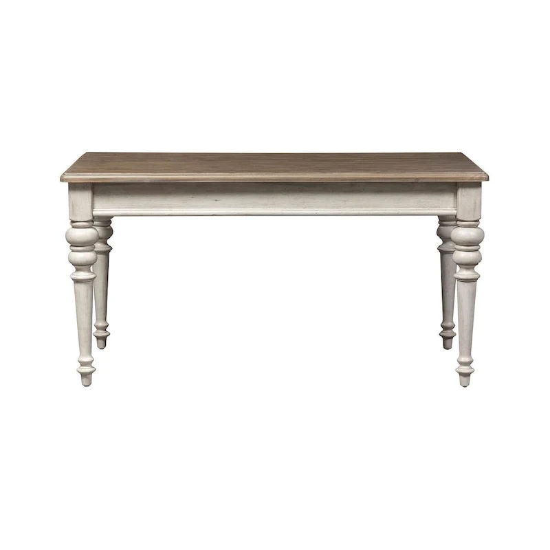 Bureau secrétaire blanc antique