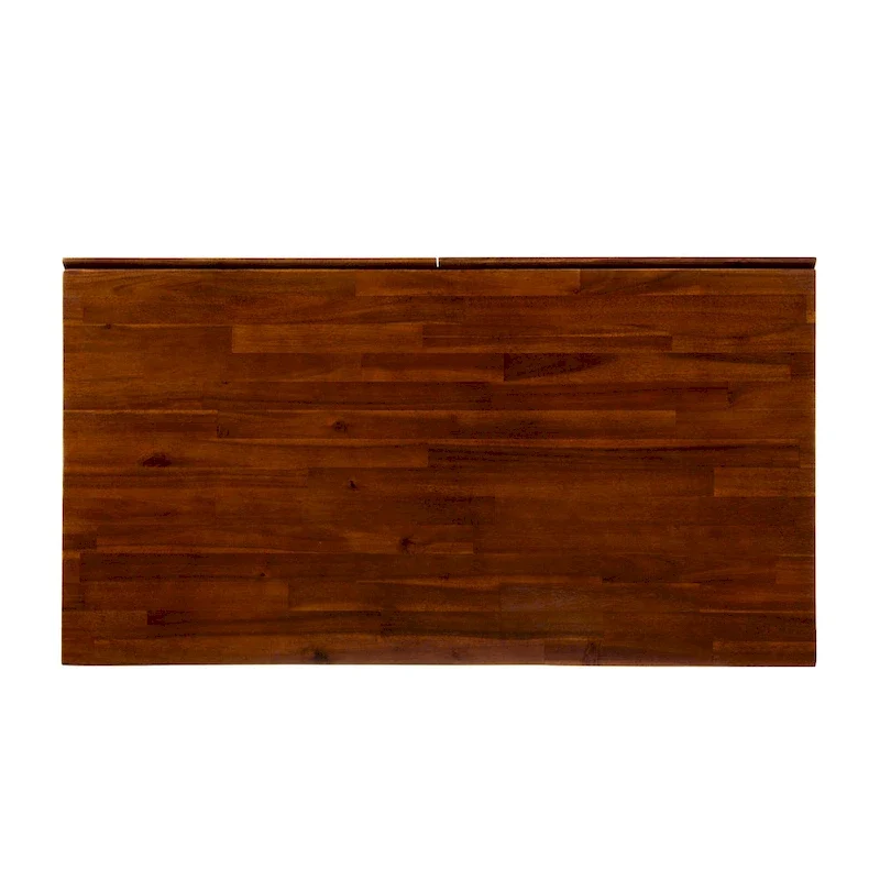 Bureau de rangement industriel en bois d'acacia