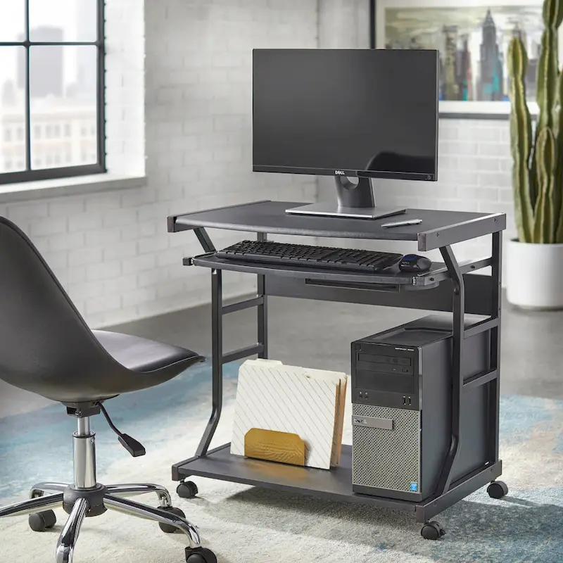 Bureau informatique roulant