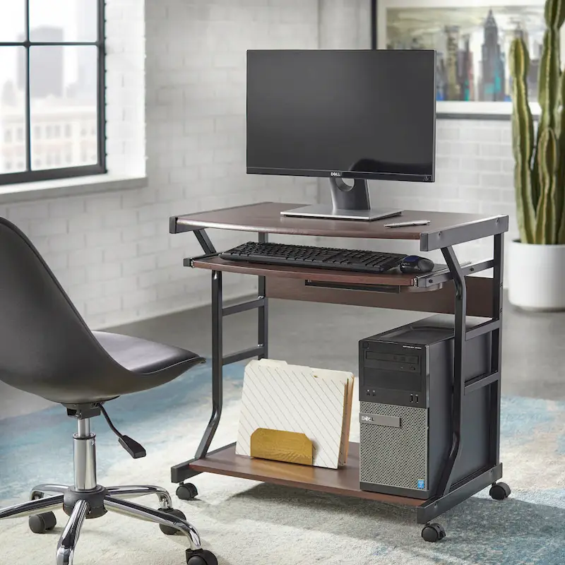 Bureau informatique roulant