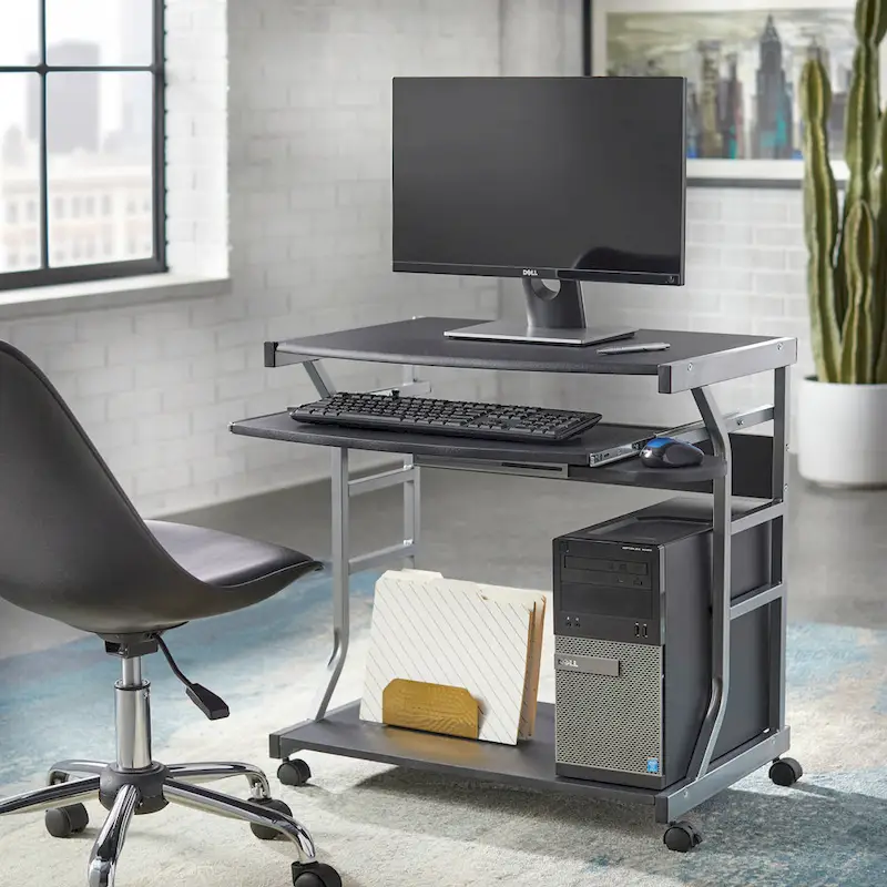 Bureau informatique roulant