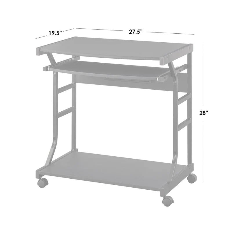 Bureau informatique roulant