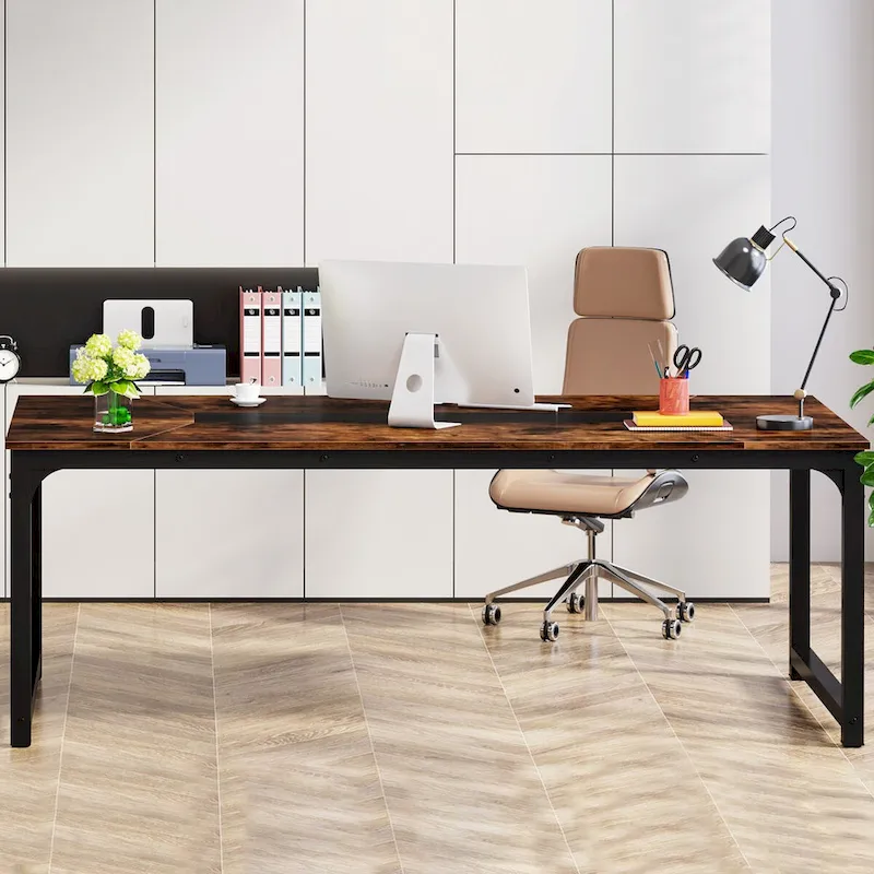 Table de conférence en bois de 71 po, table de séminaire moderne pour salle de réunion - 70,9 L x 35,4 l x 30,3 H