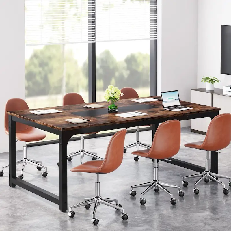 Table de conférence en bois de 71 po, table de séminaire moderne pour salle de réunion - 70,9 L x 35,4 l x 30,3 H