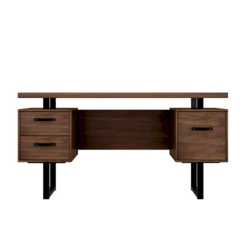 Bureau d'ordinateur à domicile avec tiroirs