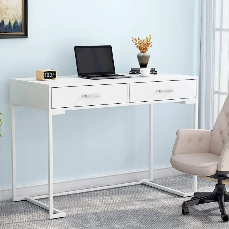 Bureau informatique avec tiroirs, bureau d'écriture