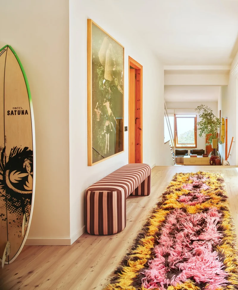 Banc rayé Lobby