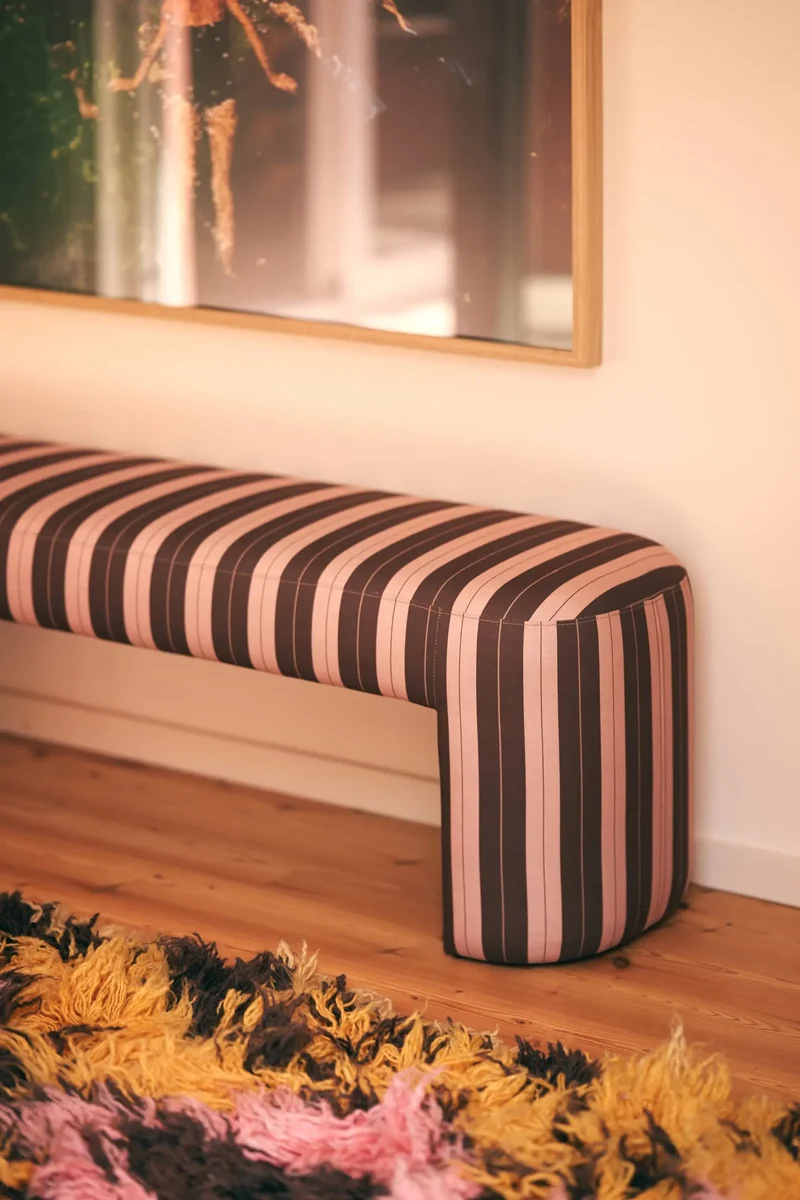 Banc rayé Lobby