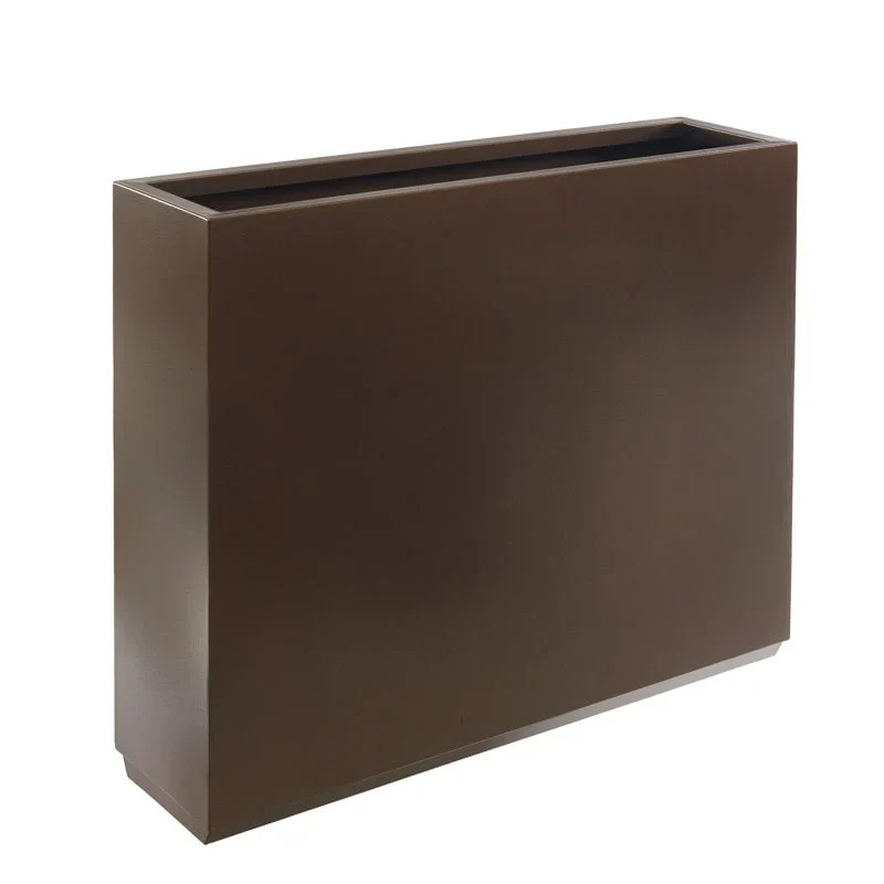 Jardinière Métallique Haute pour Plantes d'Extérieur, 38 po L x 10 po l x 30 po H, Longue et Haute Jardinière en Métal - 38x30x10