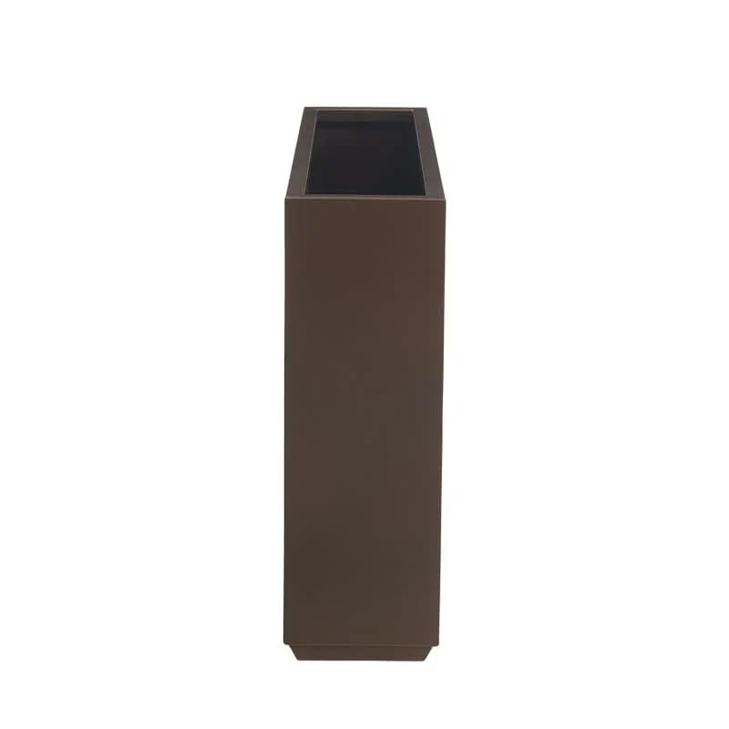 Jardinière Métallique Haute pour Plantes d'Extérieur, 38 po L x 10 po l x 30 po H, Longue et Haute Jardinière en Métal - 38x30x10
