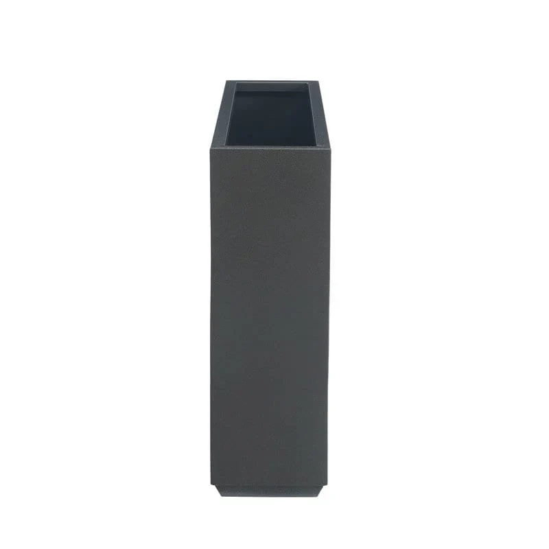 Jardinière Métallique Haute pour Plantes d'Extérieur, 38 po L x 10 po l x 30 po H, Longue et Haute Jardinière en Métal - 38x30x10