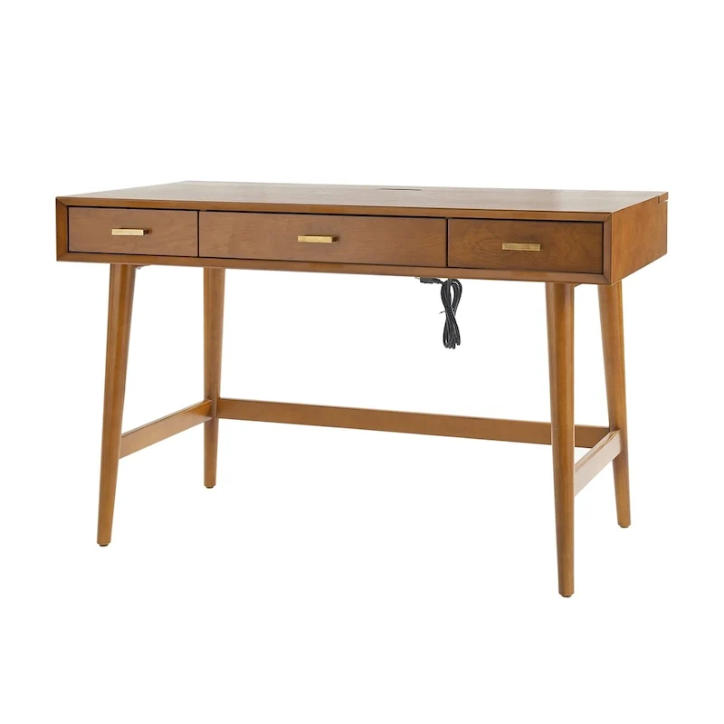 Bureau informatique Mid Century Modern 48 avec USB par