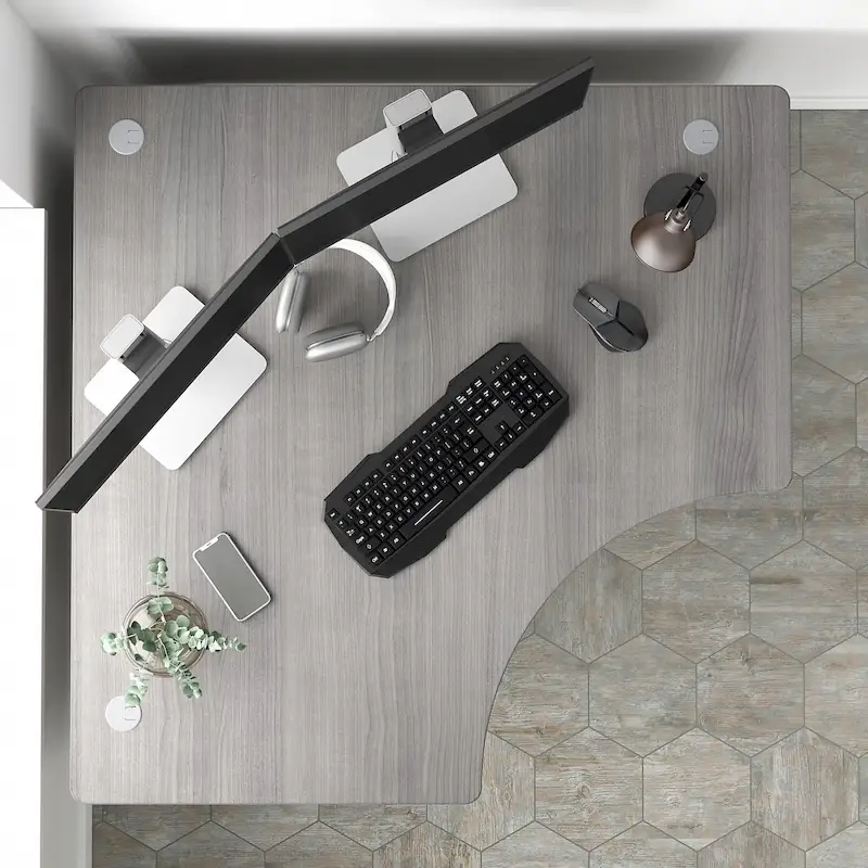 Bureau d'angle informatique 48W par