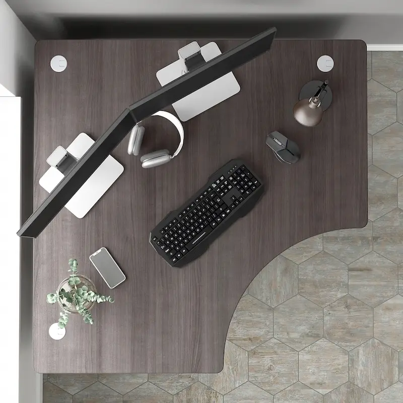 Bureau d'angle informatique 48W par