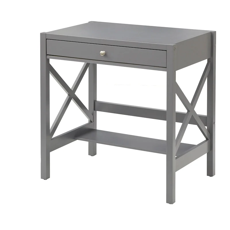 Bureau en bois de style ferme avec cadre en X