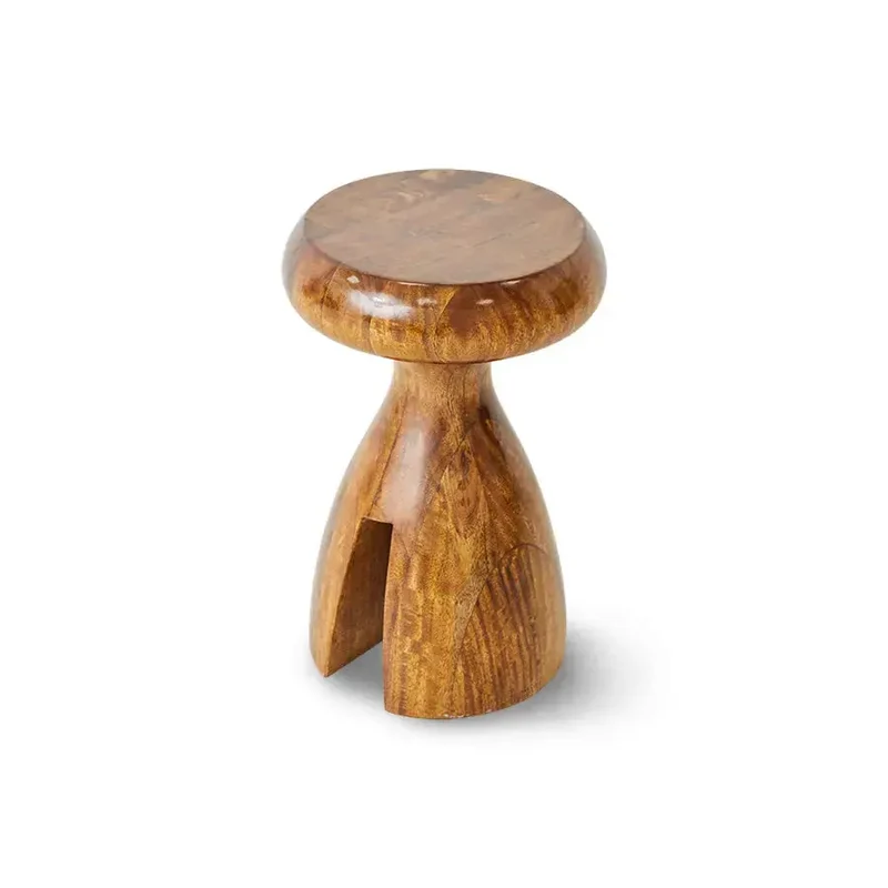 Tabouret en bois chesnut