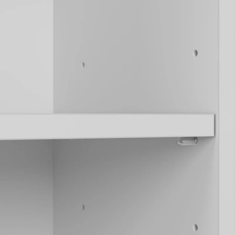 Bureau d'angle debout 52W avec étagères