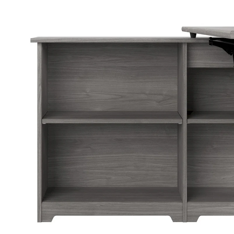 Bureau d'angle debout 52W avec étagères