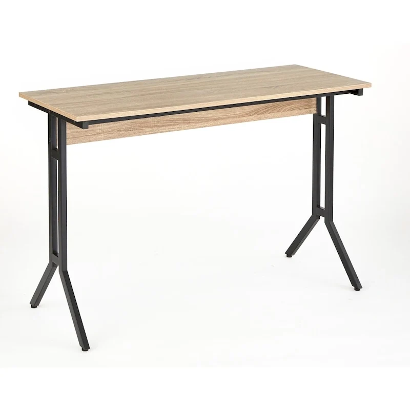 Bureau d'ordinateur moderne de 120 cm avec pieds en métal