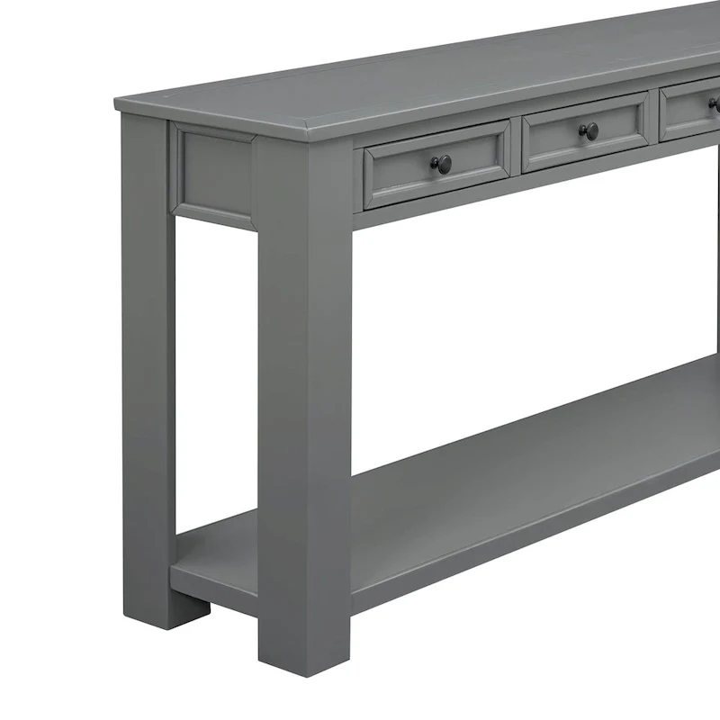 Console / Table d'appoint avec tiroirs de rangement et étagère inférieure pour entrée/couloir