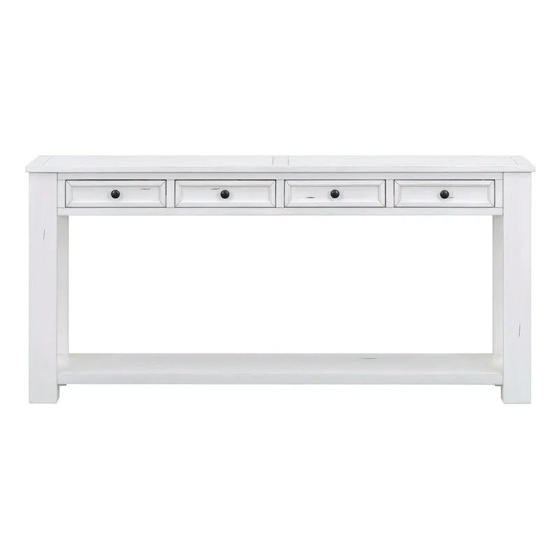 Console / Table d'appoint avec tiroirs de rangement et étagère inférieure pour entrée/couloir