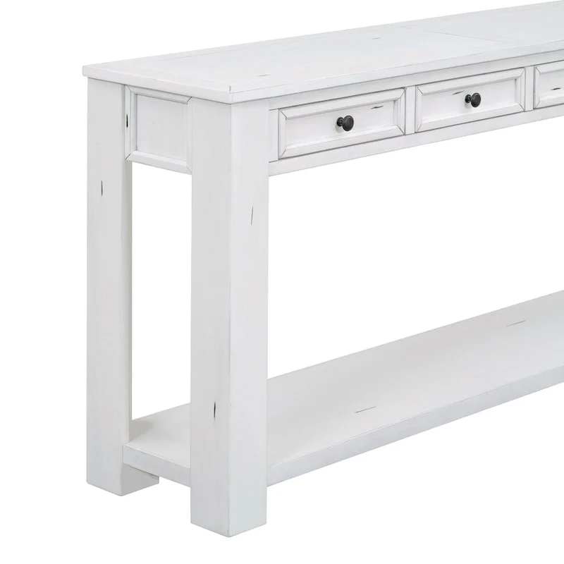 Console / Table d'appoint avec tiroirs de rangement et étagère inférieure pour entrée/couloir