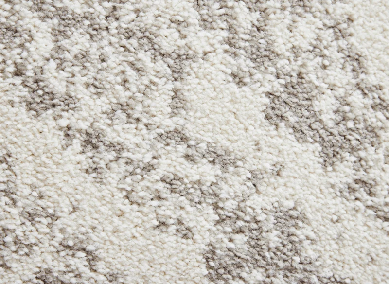 Tapis strié beige et gris 160 x 230 cm NOEA