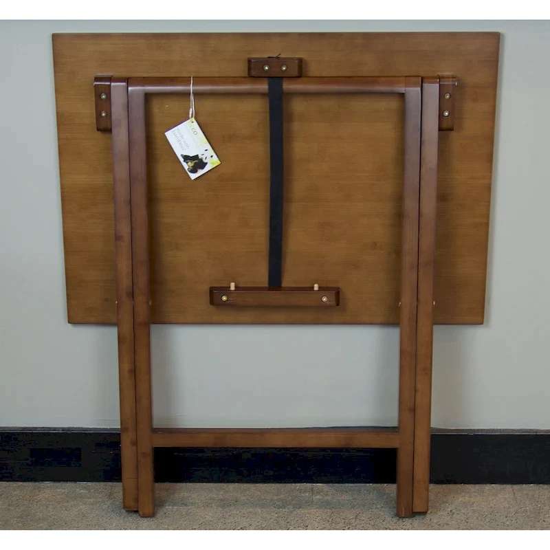 Bureau pliant à cadre en bambou