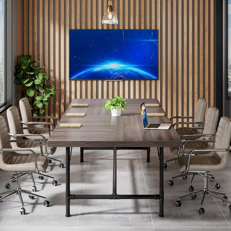 Table de séminaire et de réunion rectangulaire pour salle de conférence, 180 x 90 cm