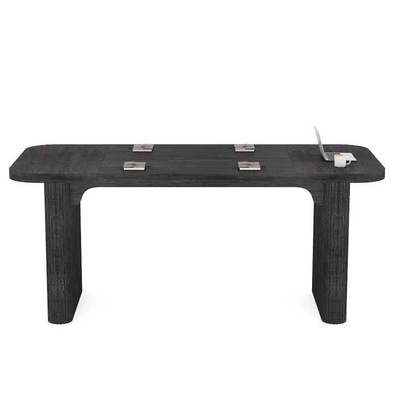 Table de réunion de conférence rectangulaire en bois de 1,5 m - Bureau de direction