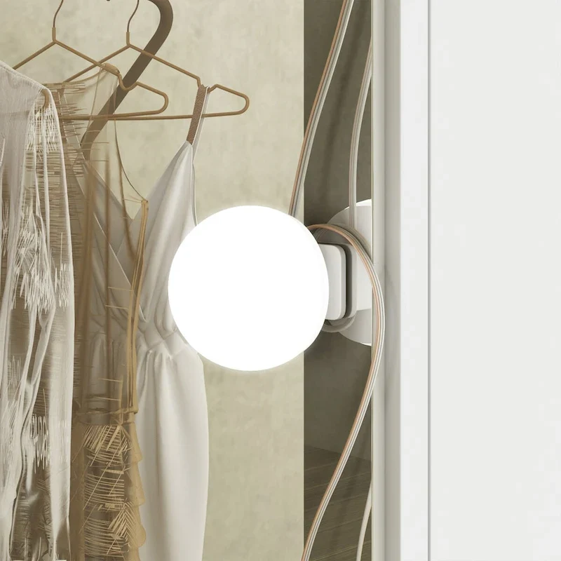 Coiffeuse 3 miroirs élégante avec 9 tiroirs de rangement