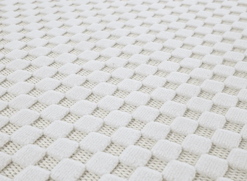 Tapis gris à motifs carreaux 160 x 230 cm MATILA