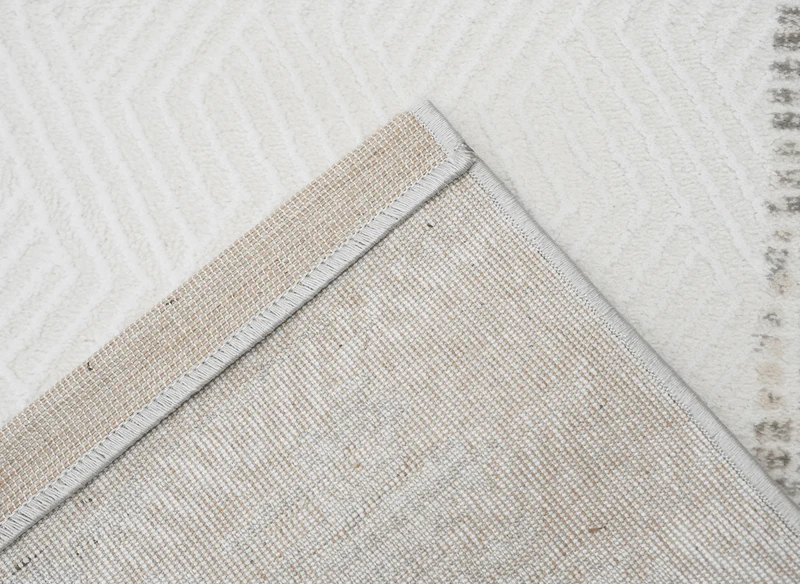 Tapis gris à tissu texturé 200 x 290 cm SOLIS