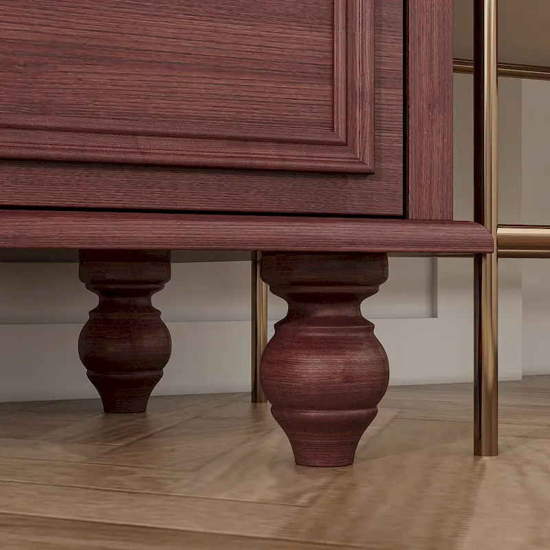 Commode en bois 63 W, organisateur de rangement de chambre à coucher, 9 tiroirs de placard
