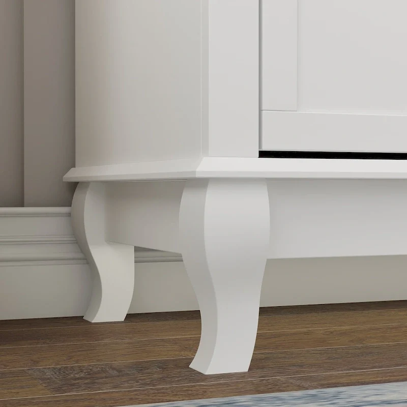 Commode de chambre laquée avec tiroirs profonds, en bois, 6 tiroirs