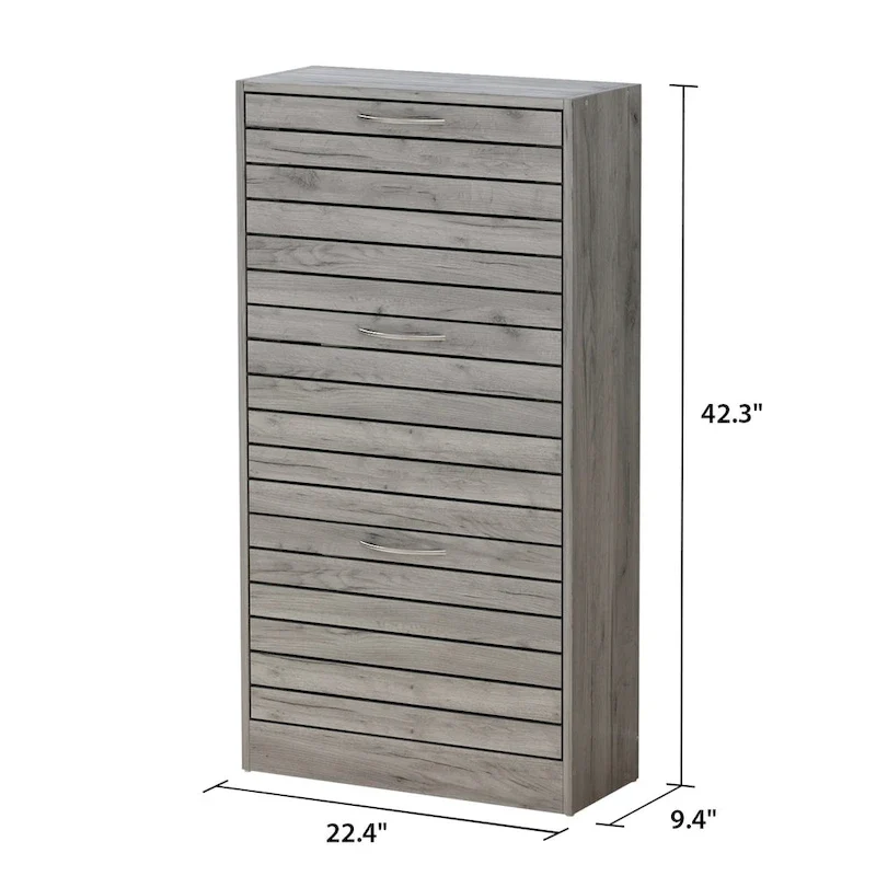 Meuble à chaussures avec tiroir basculant pour entrée, meuble de rangement
