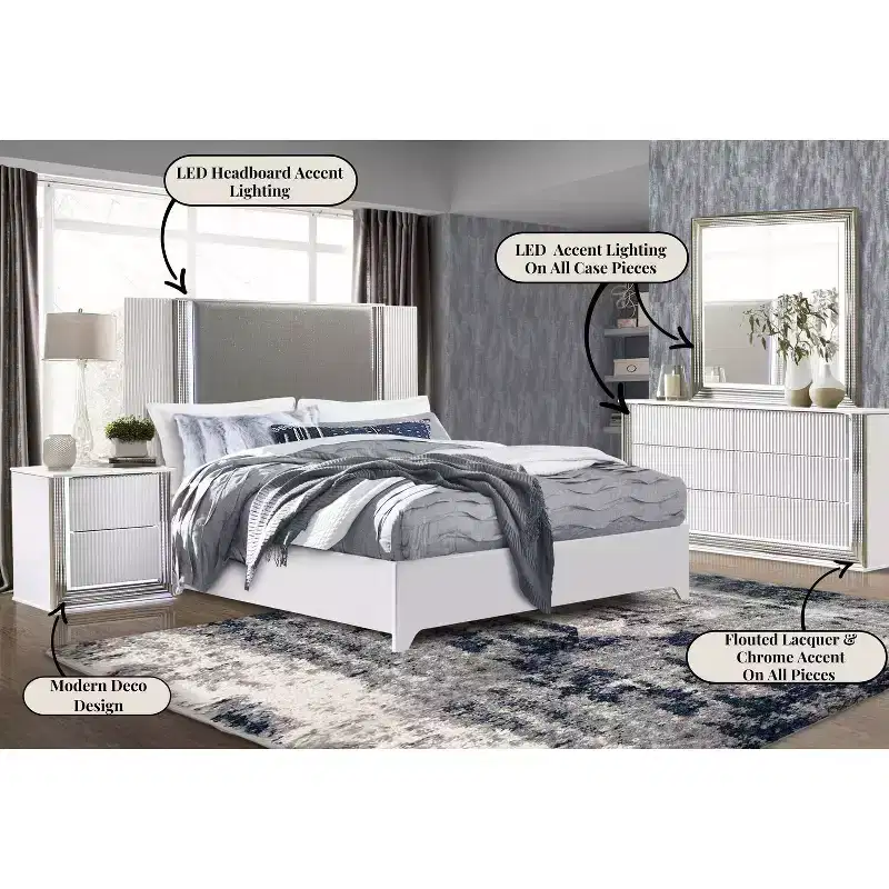 Commode verticale en MDF de 48,26 cm de hauteur avec 14 tiroirs, finition blanche