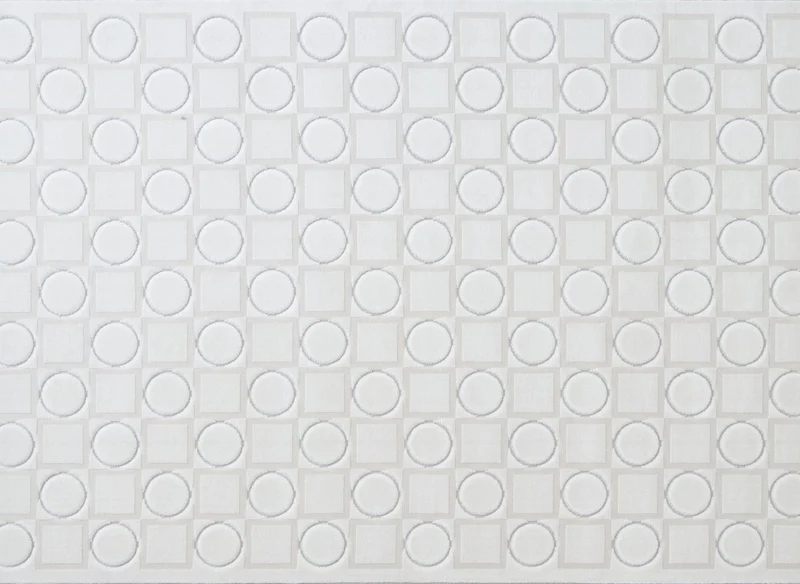 Tapis blanc écru à formes géométriques 154 x 230 cm KAELIES