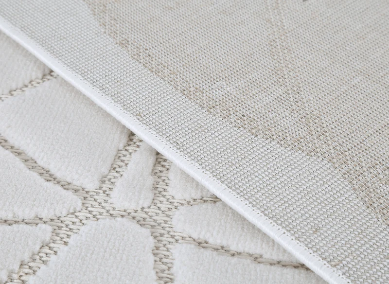 Tapis gris à motifs rosaces 200 x 290 cm SINGAPOUR
