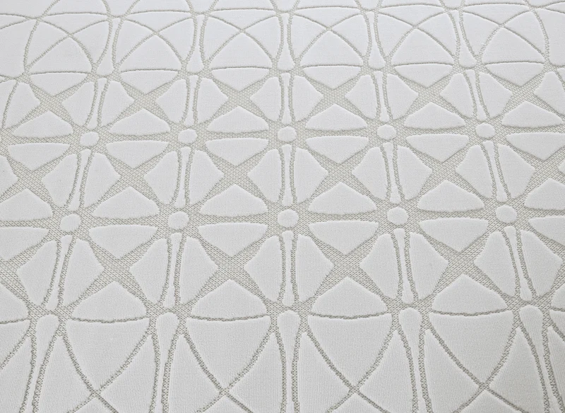 Tapis gris à motifs rosaces 200 x 290 cm SINGAPOUR