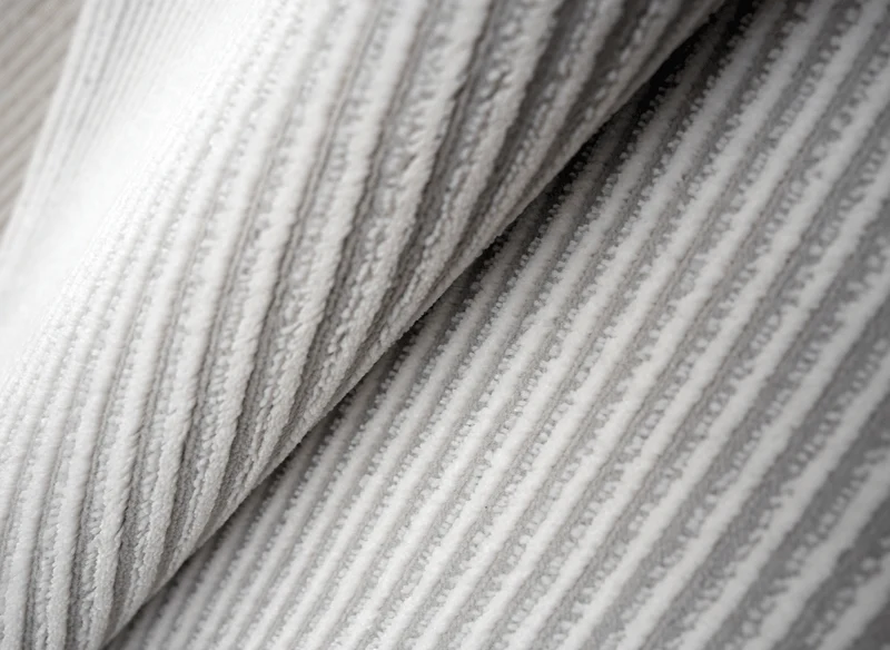 Tapis gris à rayures 200 x 290 cm CLEO