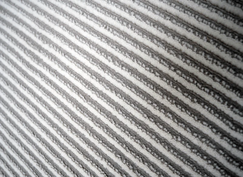 Tapis gris à rayures 160 x 230 cm CLEO