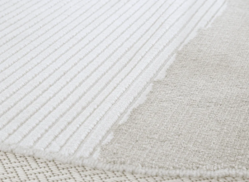Tapis gris à motif circulaire 200 x 290 cm SYDNEY