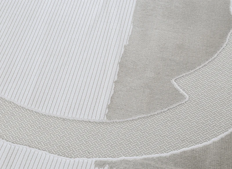 Tapis gris à motif circulaire 160 x 230 cm SYDNEY