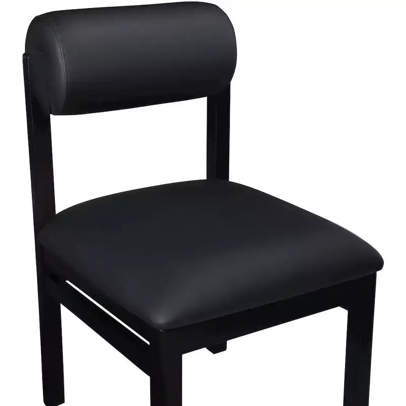 Chaise de salle à manger capitonnée en cuir végétalien, lot de 2