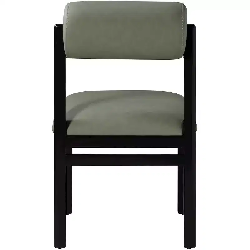 Chaise de salle à manger capitonnée en cuir végétalien, lot de 2