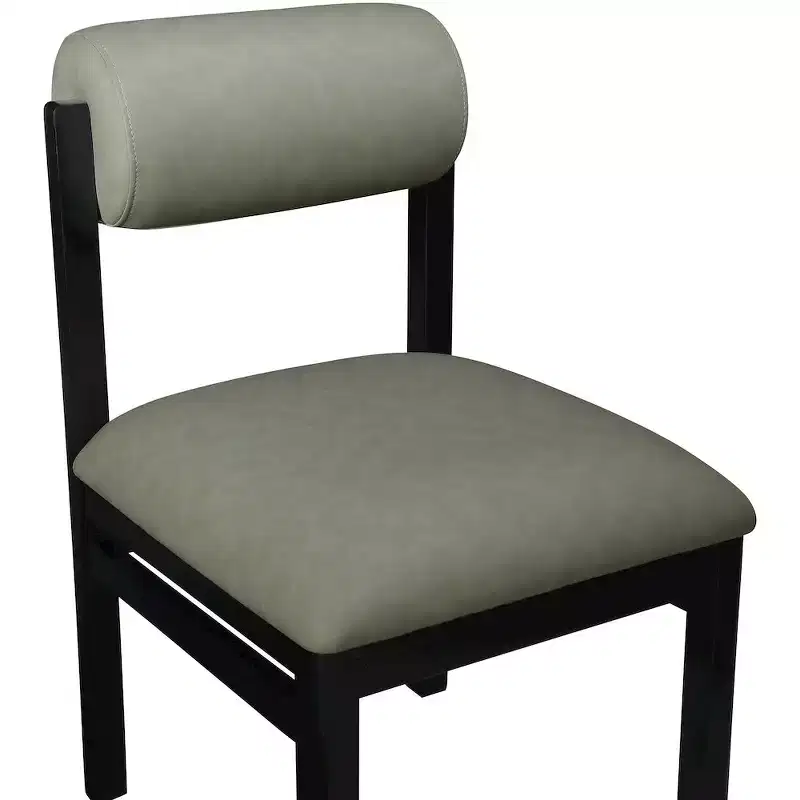 Chaise de salle à manger capitonnée en cuir végétalien, lot de 2