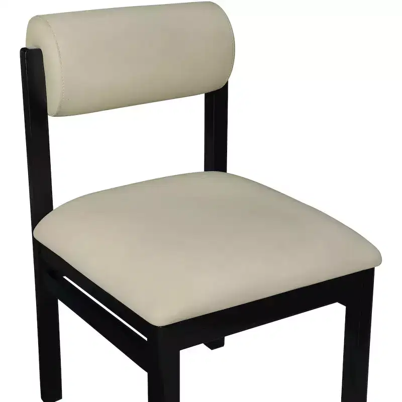 Chaise de salle à manger capitonnée en cuir végétalien, lot de 2