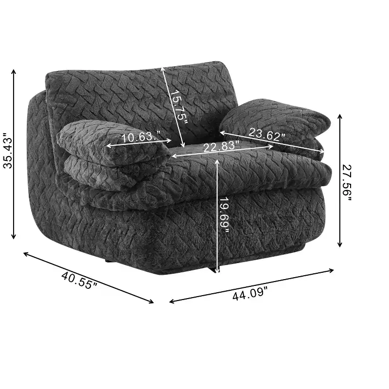 Fauteuil pivotant entièrement compressif