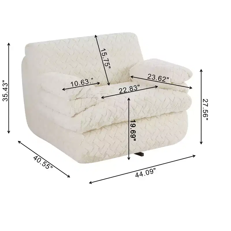 Fauteuil pivotant entièrement compressif